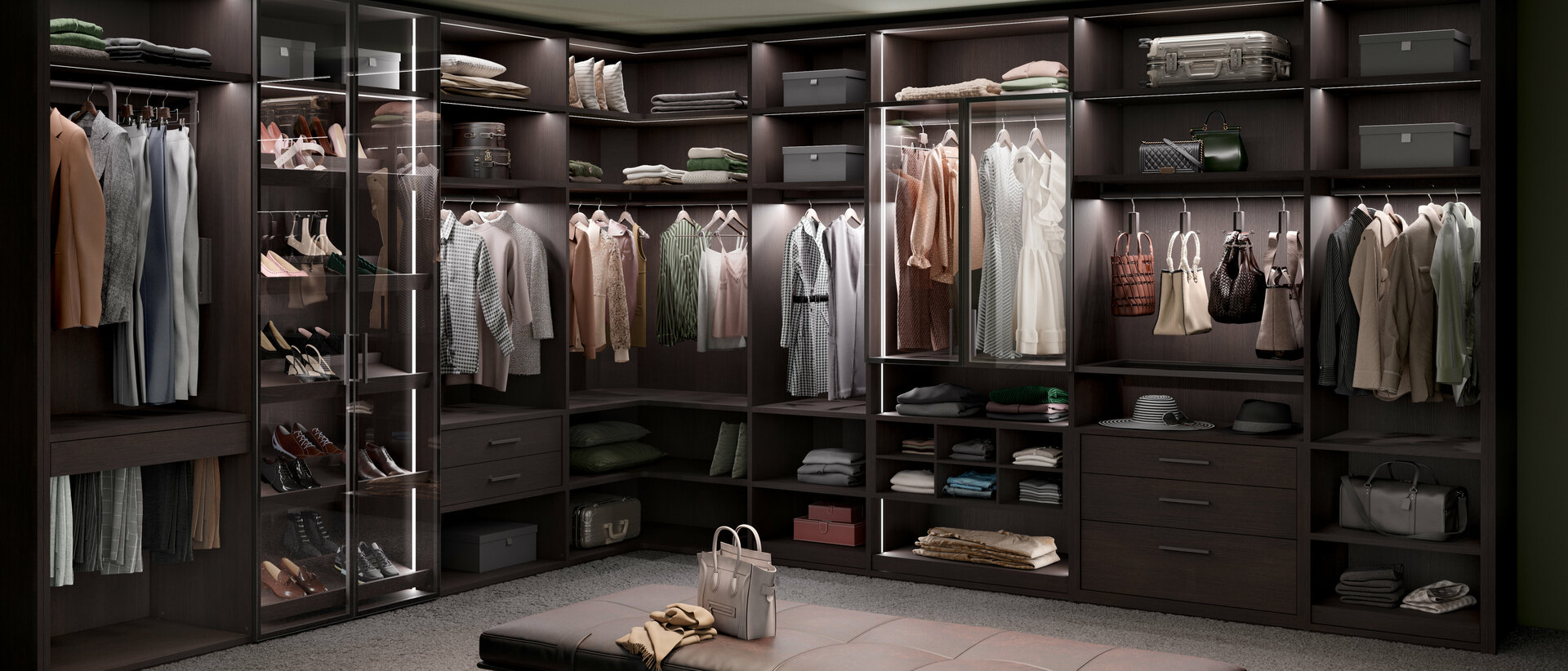 Discover customised wardrobe solutions from raumplus. High-quality materials, a wide range of design options and professional advice for your dream wardrobe. Let us inspire you now!