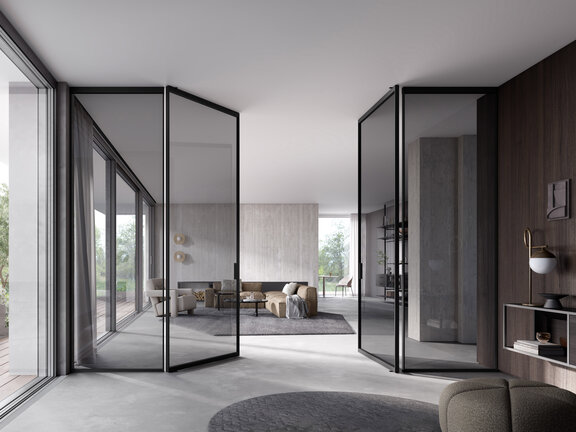 Pivottür S1200 als Doppeltür